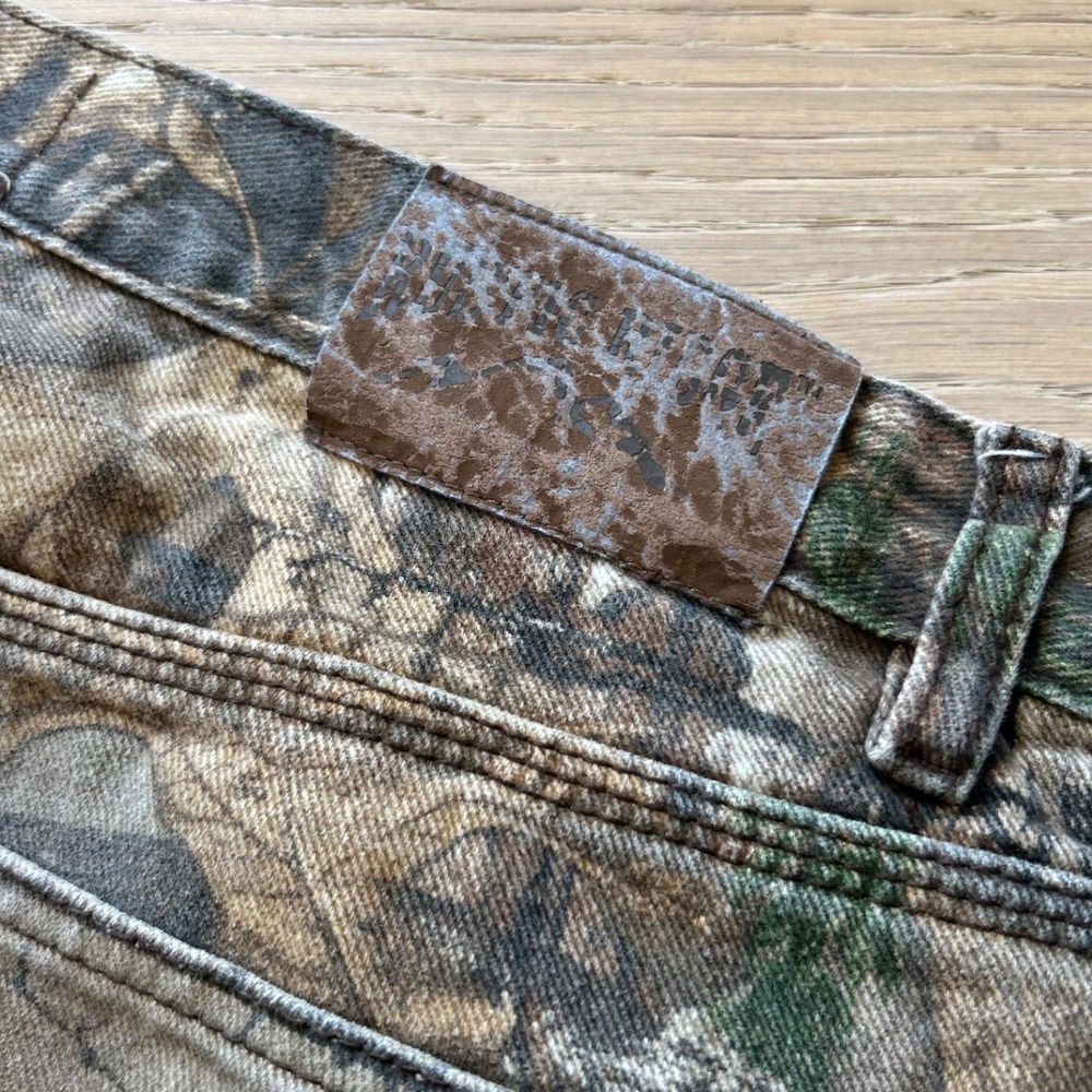 Rustic Ridge Mens Camouflage Denim Pants 38x30 RealTree Style Camo Cotton Twill - Picture 8 of 11